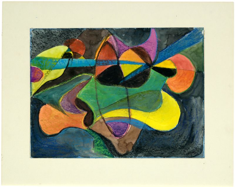 Dorothy Woodhead Brown, Clown-Scape, 1973