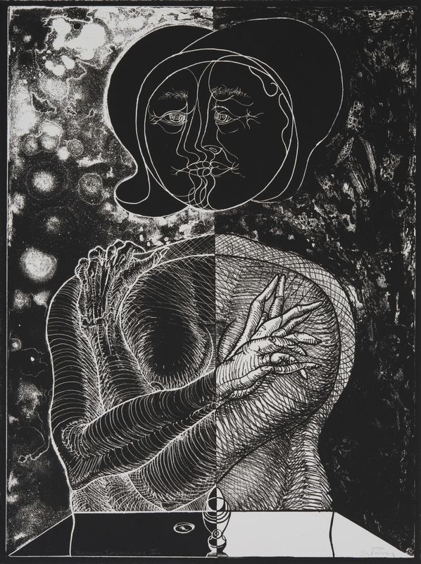 Jan Stussy, Egg and Cup 8 ii, 1970