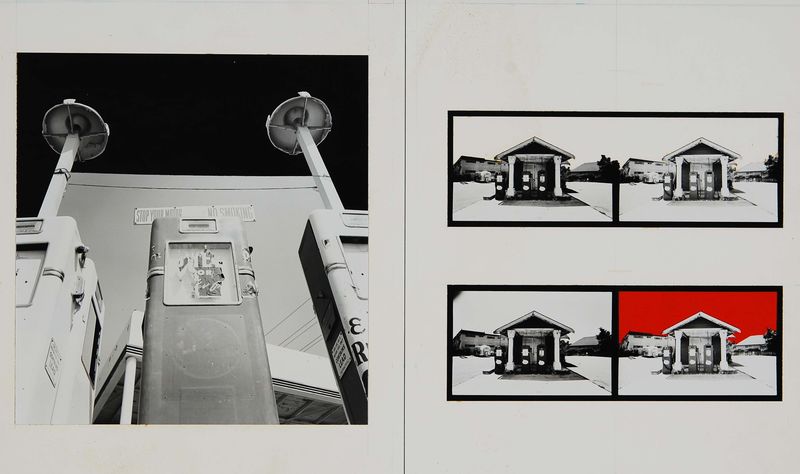 Darryl Curran, Untitled (gas station triple image), [n.d.]