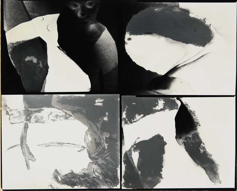 Robbert Flick, Untitled (figure / abstract four images), 1968