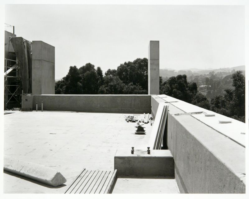 James Welling, Concrete Placement BAC-A "From the Rooftop looking toward the Getty", 2004