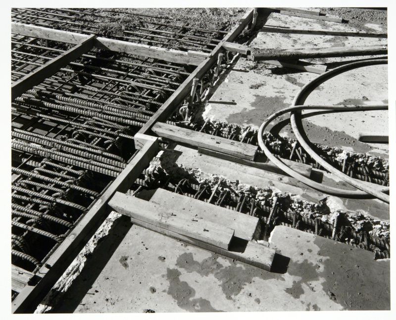 James Welling, Concrete Placement BAC-6, "Rebar, Pouring to Commence Again", 2004