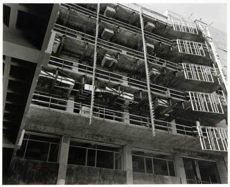 James Welling, Concrete Placement BAC-8, "Facade with Air Conditioning Units Visible", 2004