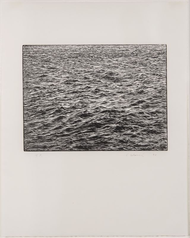 Vija Celmins, Ocean Surface Woodcut 1992, 1992