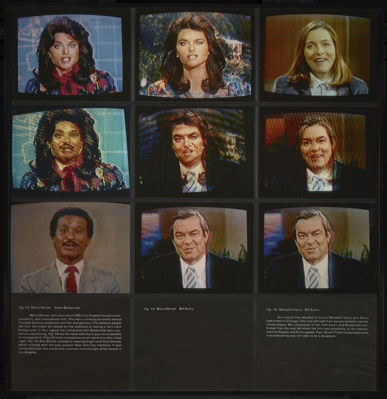 Robert Heinecken, 1984, A Case Study in Finding an Appropriate TV Newswoman (A CBS Docudrama in Words and Pictures), 1984