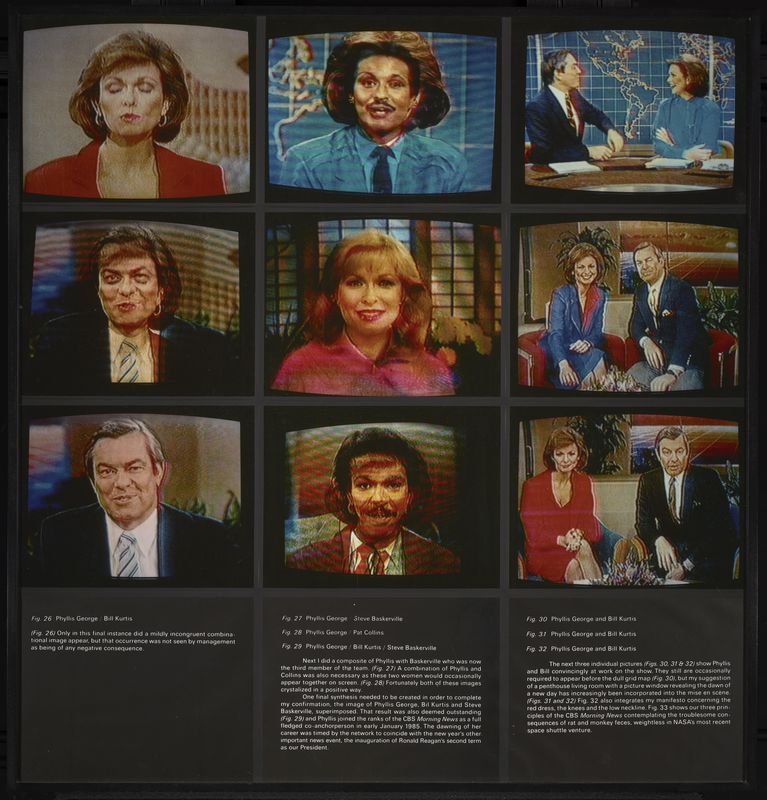 Robert Heinecken, 1984, A Case Study in Finding an Appropriate TV Newswoman (A CBS Docudrama in Words and Pictures), 1984