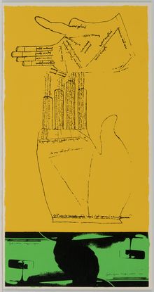 Corita Kent, green fingers, 1969