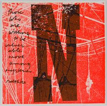 Corita Kent, n  willing to be vulnerable, 1968