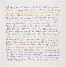 Corita Kent, what is real, 1971