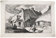 Abraham Bloemaert, Landscapes with Farmhouses #6, 1564-1651