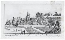 Israel Silvestre, Veue du jardin des simples au Fautbourg Saint Victor, 1621-1691