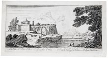 Israel Silvestre, View of the Temple of Baccus at Saint Agnesa in Rome, 1621-1691