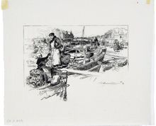 Auguste Lepère, Harbor Scene, n.d.