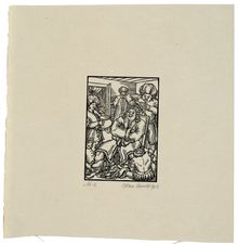 Max Unold, Untitled (Man being groomed), 1913