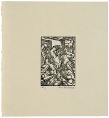 Max Unold, Untitled (Man brawling), 1913