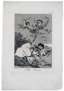 Francisco José de Goya y Lucientes, Todos Caeran, Plate 19, 1793-1798
