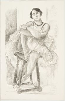 Henri Matisse, Untitled (Dancer Seated on a Stool), 1927
