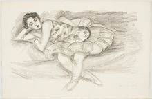 Henri Matisse, Untitled (Reclining Dancer), 1927