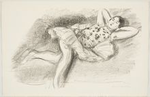 Henri Matisse, Untitled (Reclining Dancer), 1927