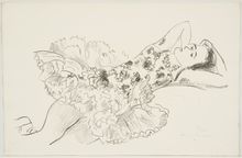 Henri Matisse, Untitled (Reclining Dancer), n.d.
