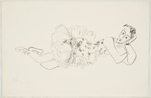 Henri Matisse, Untitled (Reclining Dancer), 1927