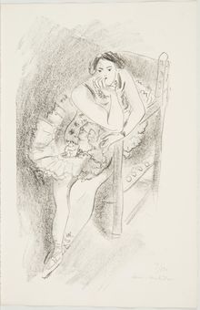 Henri Matisse, Untitled (Seated dancer in chair), 1927