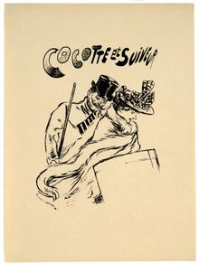 Théophile Alexandre Steinlen, Cocotte et Suiveur, 1893