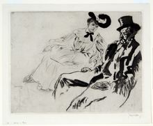 Jacques Villon, Nevers à Paris ou le Fêtard, 1904