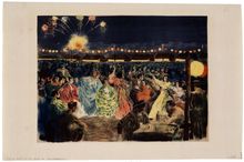 Alexandre Lunois, Celebration on the banks of the Guadalquivir River, ca. 1898