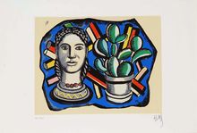 Fernand Léger, Head and Cactus, ca. 1955