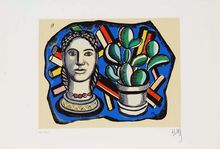 Fernand Léger, Head and Cactus, ca. 1955