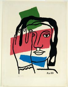 Fernand Léger, Woman's Head, 1953