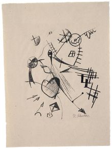 Kurt Schwitters, Komposition mit Kopf im Profil (Composition with Head in Profile), no. 11, 1921