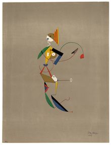 Lothar Schreyer, Figure of a Lustful Woman, 1923