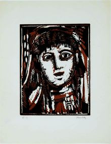 Maurice de Vlaminck, Head of a Woman, 1922