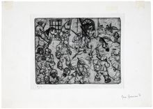 Enzo Frascione, Departing Soldiers, 1953