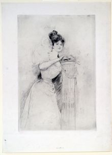 Paul César Helleu, La Colonne, n.d.