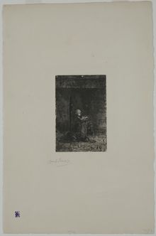 Jozef Israëls, Child in the Chair, 1875