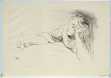 Wilhelm Steinhausen, Untitled (Girl with candle), [n.d.]