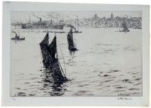 Arthur Briscoe, The Three Barges, 1925