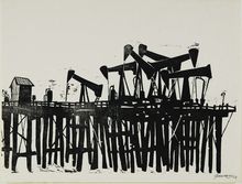 Antonio Frasconi, Offshore Oil II, 1953