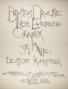Various artists, Bauhaus Prints: New European Graphic Art; Third Portfolio, German Artists, produced and edited by the State Bauhaus in Weimar, 1921