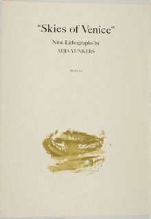 Adja Yunkers, Skies of Venice: Title Page, 1960