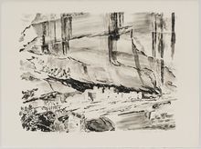 Prentiss Taylor, White House - Canyon de Chelly, August 24-29, 1961