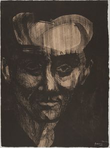 Antonio Frasconi, Portrait of Lorca (III), March 19-28, 1962