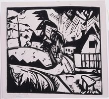 Erich Heckel, Landscape on Alsen, 1913