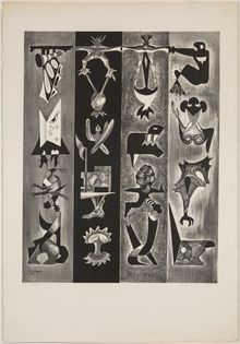 June Wayne, Kafka Symbols II, 1949