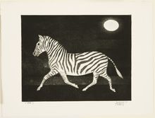 Mario Avati, Zebra in the Moonlight, 1959