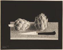 Mario Avati, Still Life with Artichokes, 1959