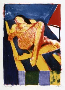 Richard Diebenkorn, Reclining Figure II, April 25-May 8, 1962